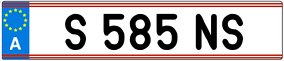 Trailer License Plate